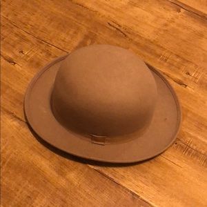 100% Wool CapAdors Bowler Hat - Tan
